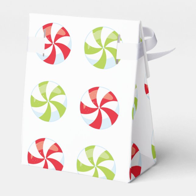 Candy Christmas Favor Boxes (Back Side)