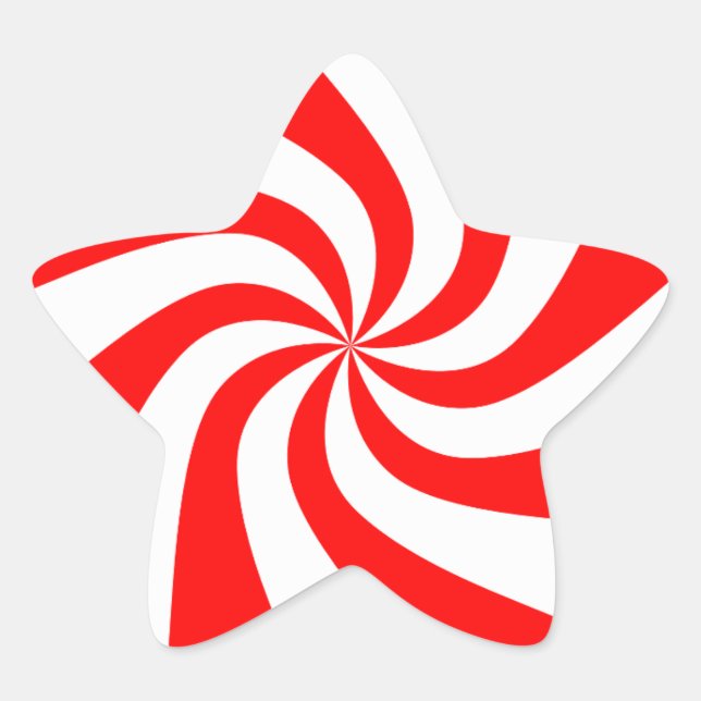 Candy Christmas Images Star Sticker (Front)