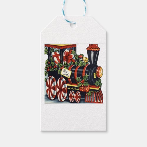 Candy Christmas Train Gift Tags