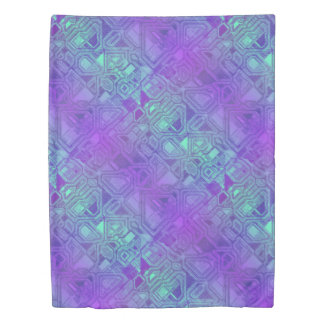 candy circuits - berry blue : duvet cover