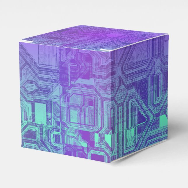 candy circuits - berry blue : favor boxes (Front Side)