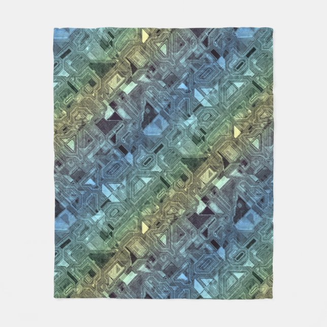 candy circuits - lemon lime : fleece blanket (Front)