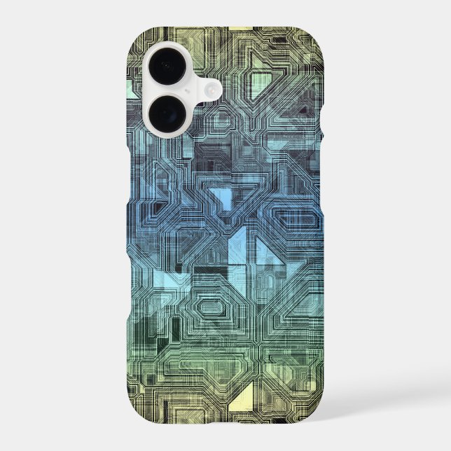 candy circuits - lemon lime : iPhone case (Back)