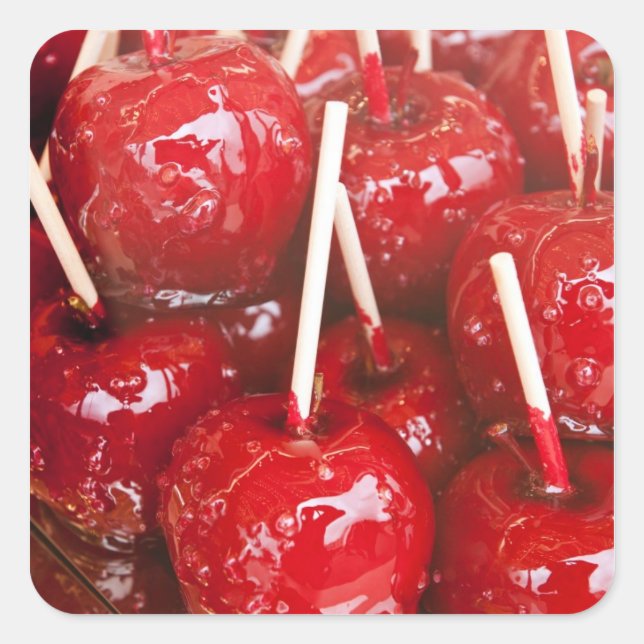Candy coated fruit at the Stuttgart Beer Festiva Square Sticker (Front)