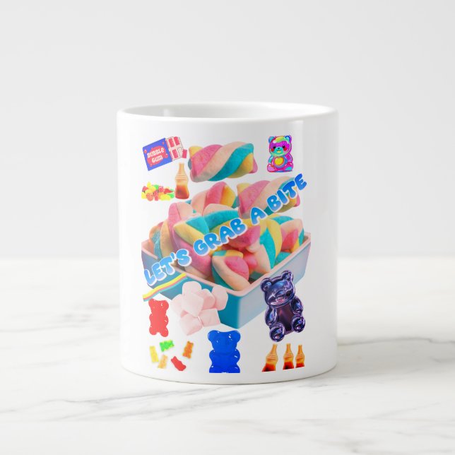 Candy Collage Giant Coffee Mug (Front)