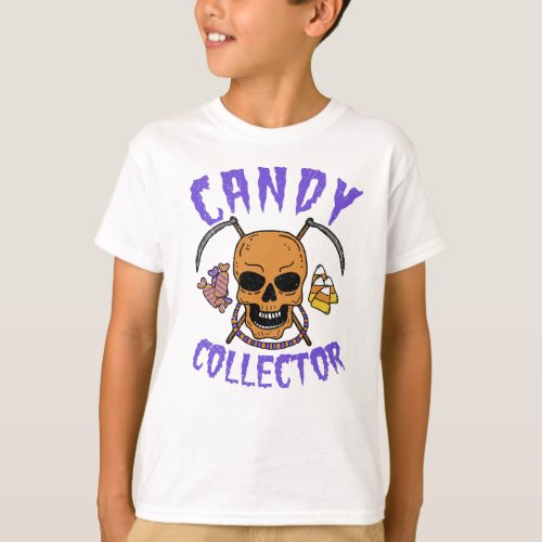 Candy Collector _ Funny Halloween Skull T_Shirt