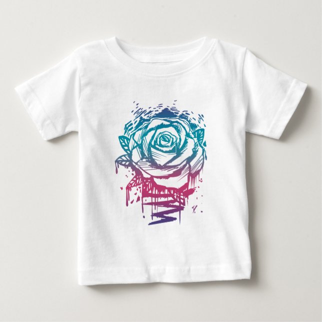 Candy Color Rose Baby T-Shirt (Front)