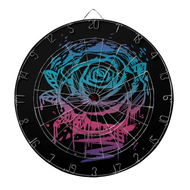 Candy Color Rose Dart Board (Front)