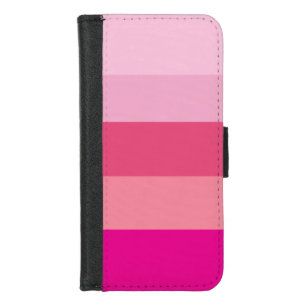 Candy Color Stripes Pattern iPhone 8/7 Wallet Case