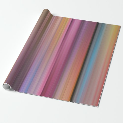 Candy Colored Motion Blur Designed Wrapping Paper