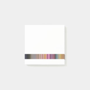 Candy Colored Motion Blur Stripe Design Post-it Notes