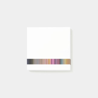 Candy Colored Motion Blur Stripe Design Post-it Notes
