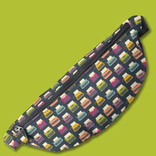Candy Colored Vintage Typewriters Patterned Fanny Pack