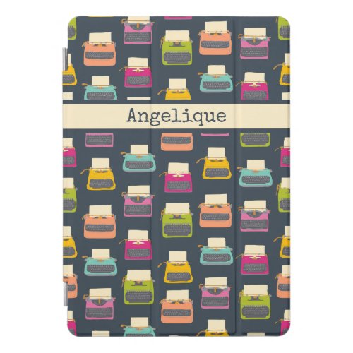 Candy Colored Vintage Typewriters Patterned iPad Pro Cover