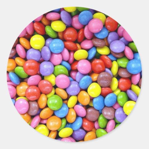 Candy Colorful Confectionery Classic Round Sticker