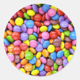 Candy: Colorful Confectionery Classic Round Sticker
