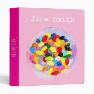 Candy colorful sweet jelly lollies 3 ring binder