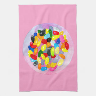 Candy colorful sweet jelly lollies kitchen towel