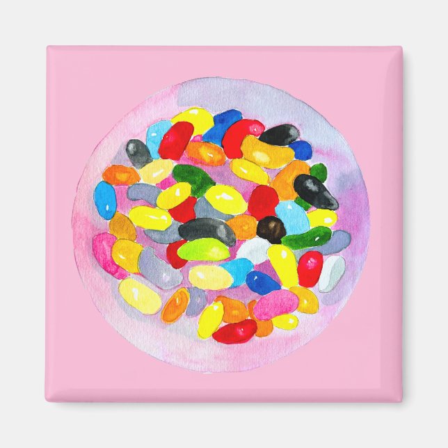 Candy colorful sweet jelly lollies magnet (Front)
