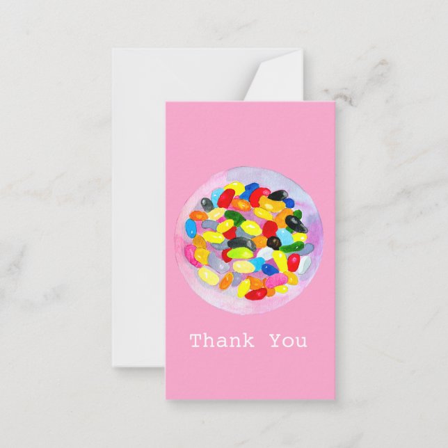 Candy colorful sweet jelly lollies note card (Front)