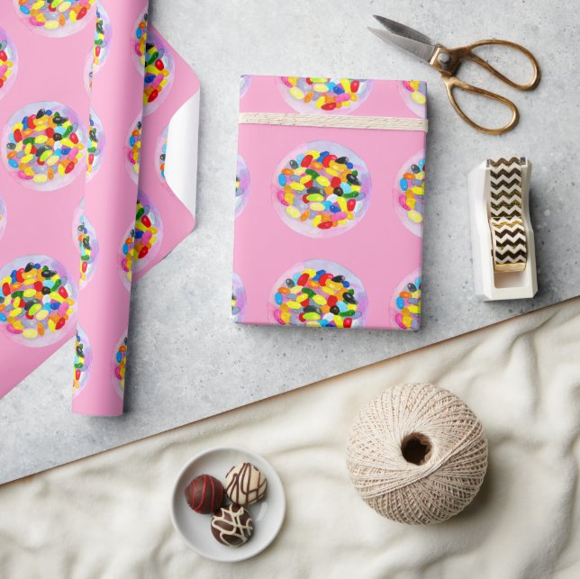 Candy colorful sweet jelly lollies wrapping paper (Crafts)