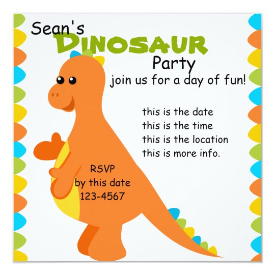 Candy Colors Dino Card