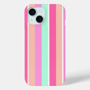 Candy Colors Stripes iPhone 15 Case
