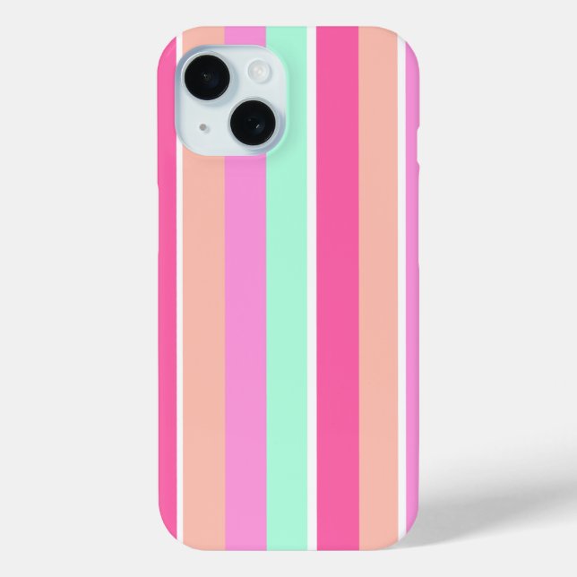 Candy Colors Stripes Case-Mate iPhone Case (Back)