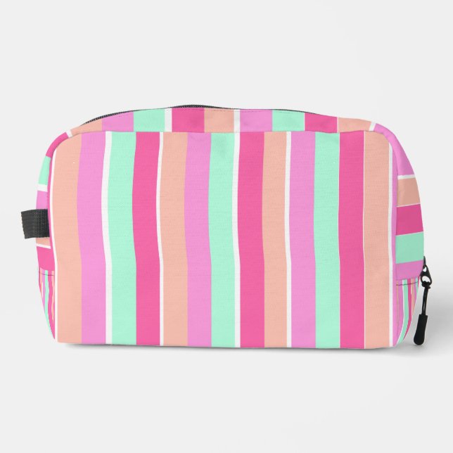 Candy Colors Stripes Dopp Kit (Front)
