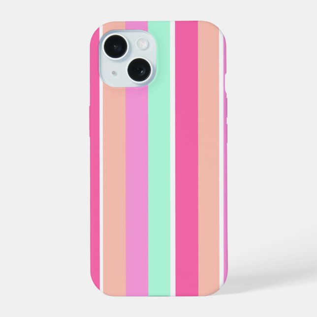 Candy Colors Stripes Iphone Case (Back)