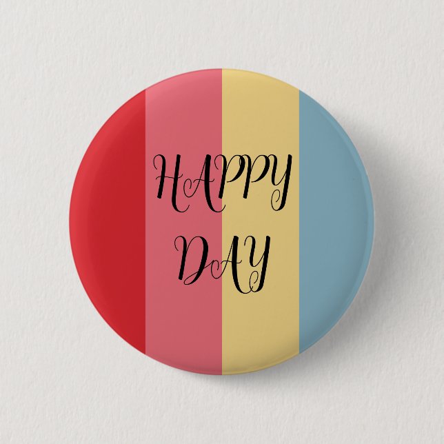 Candy Colors Vertical Striped Button (Front)
