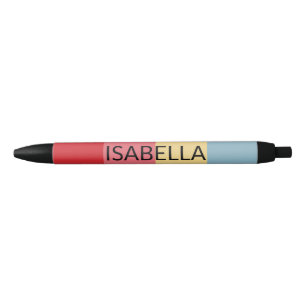 Candy Colors Vertical Stripes Black Pen