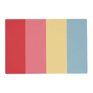 Candy Colors Vertical Stripes Placemat