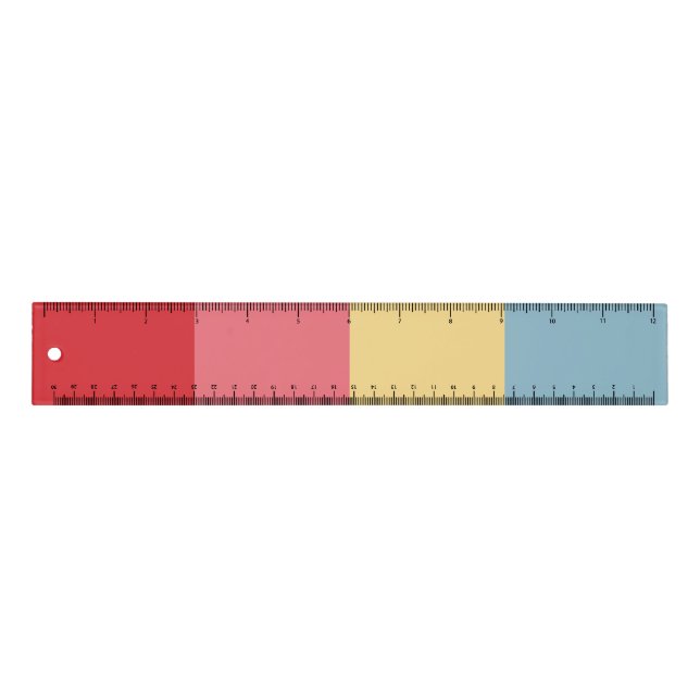 Candy Colors Vertical Stripes Ruler (Front)