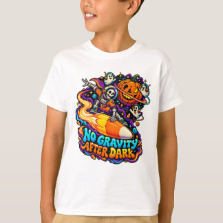 Candy Comet Skeleton Space Halloween T-Shirt