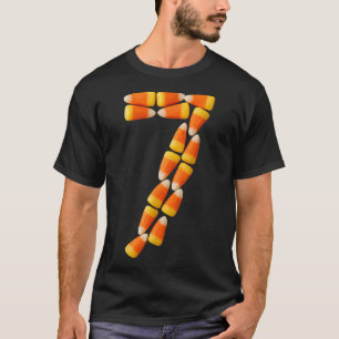 Candy Corn 7 Halloween 67 Funny Humor T-Shirt