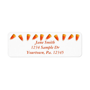 Candy Corn Address Label