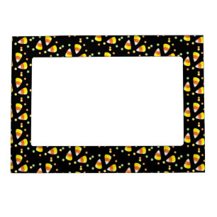 Candy Corn Autumn Halloween Design Magnetic Frame