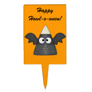 Candy Corn Bat Cake Topper
