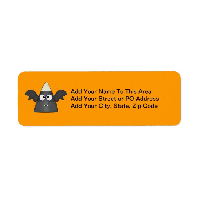 Candy Corn Bat Label (Front)