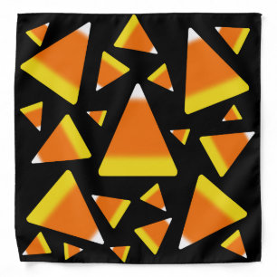 Candy Corn Black Bandana