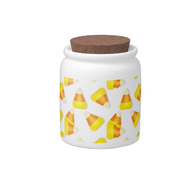 Candy Corn ceramic Candy jar (Right)