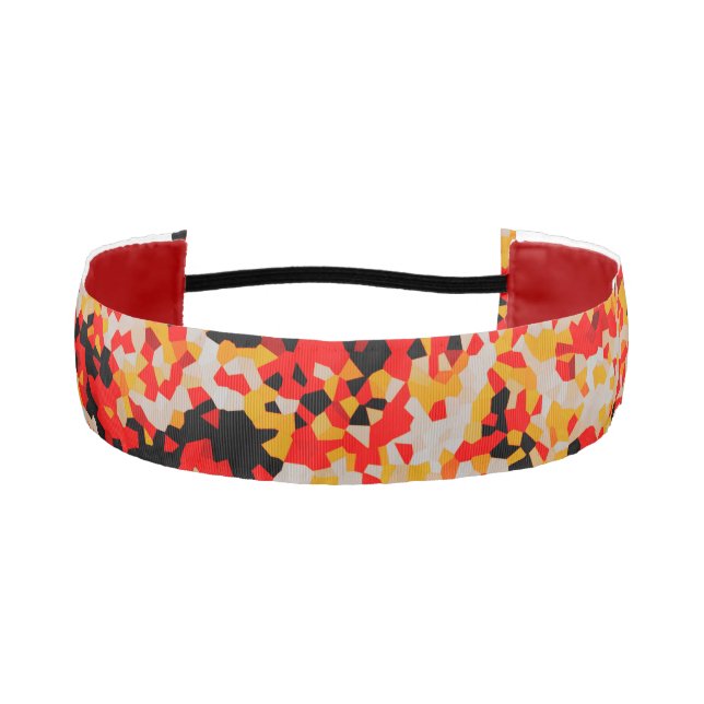 Candy Corn Confetti Athletic Headband (Front)