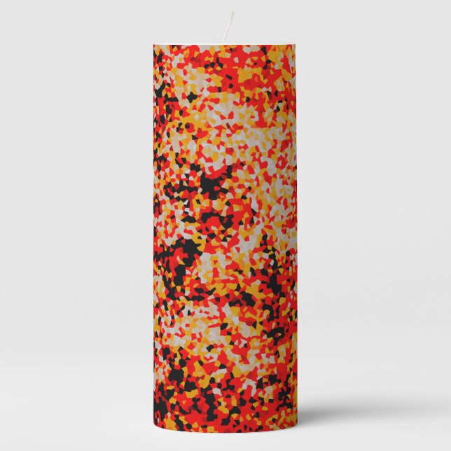 Candy Corn Confetti Pillar Candle (Front)