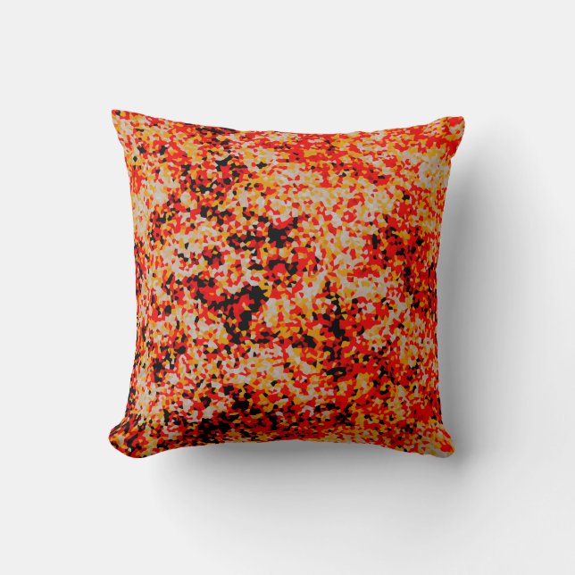 Candy Corn Confetti Throw Pillow (Front)