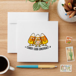 Candy Corn Conspiracy Cute Halloween Costume Envelope