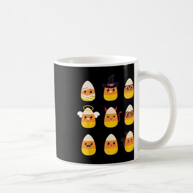 Candy Corn Costume Characters - Cute Halloween Kid Coffee Mug (Right)