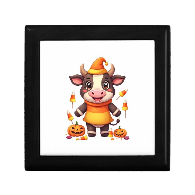 Candy Corn Cow Gift Box (Front)