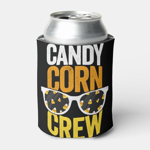 Candy Corn Crew Halloween TShirt Party Sunglasses  Can Cooler