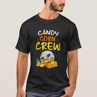Candy Corn Crew Trick Or Treat Candy Love Hallowee T-Shirt